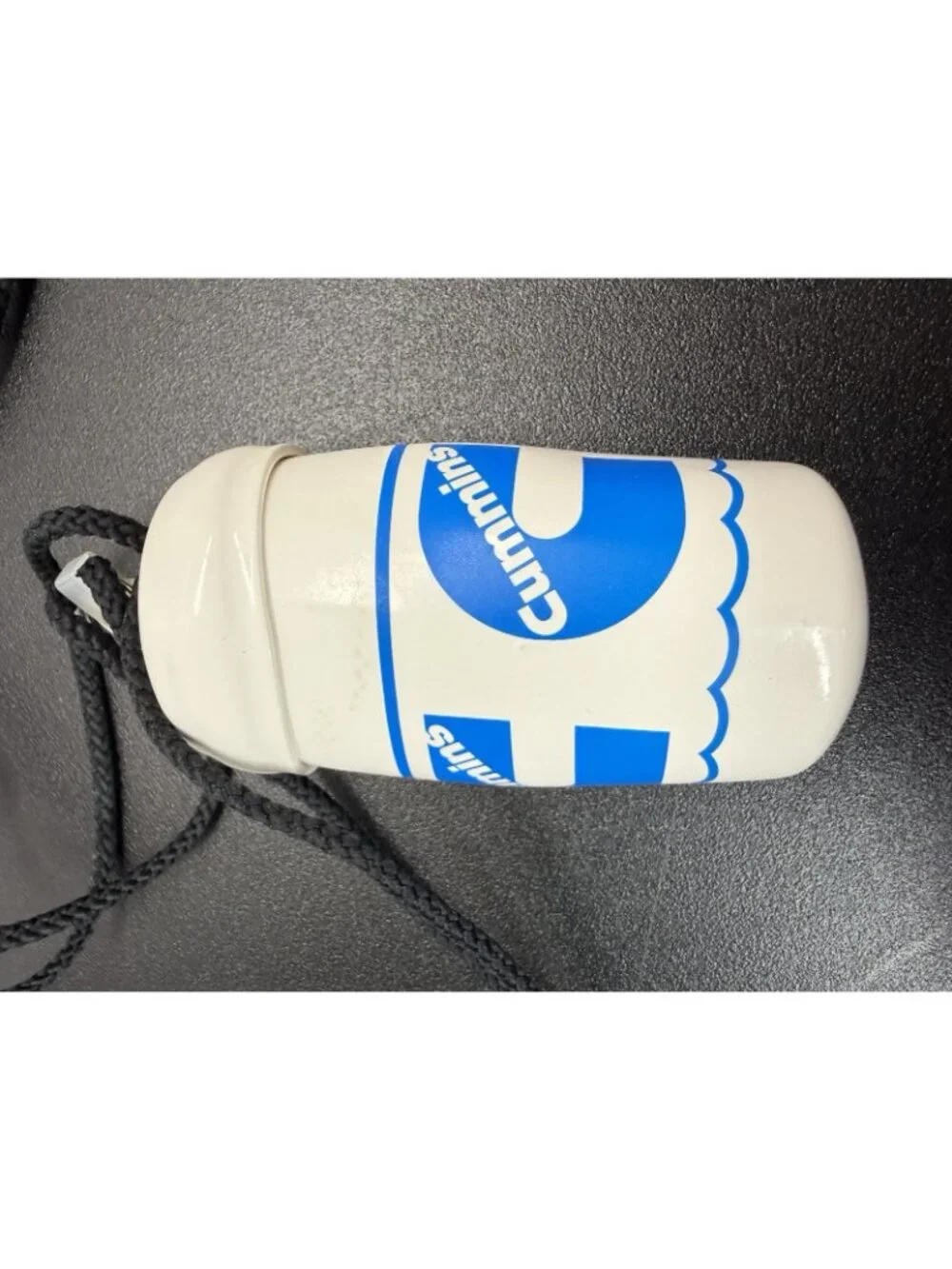 Lot Of 2 Vintage Cummins Promo Plastic Storage Waterproof Case Lanyard Whistles